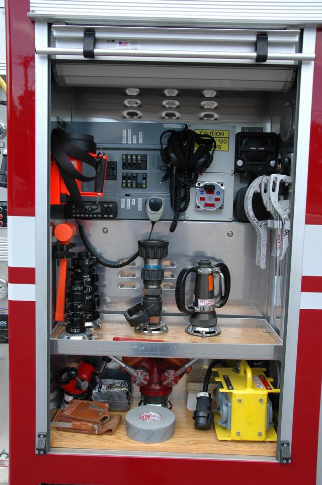 Quint 120 pump operator compartment